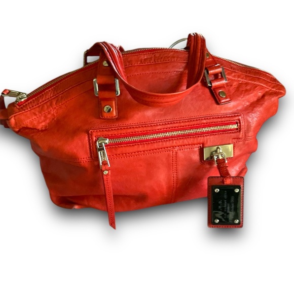 L.A.M.B. Handbags - RARE GWEN STEFANI L.A.M.B. RED LEATHER BAG (2003)